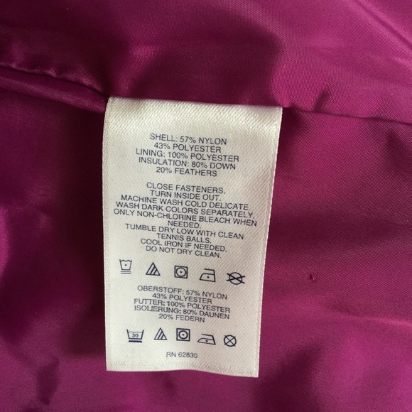 Jacket Lands End Polka-dot Gray/black sz M Down - Picture 6 of 6